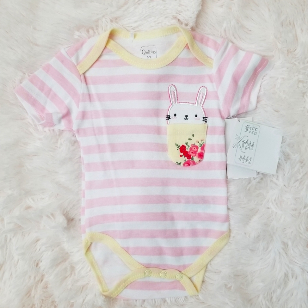 Striped Bunny Onesie